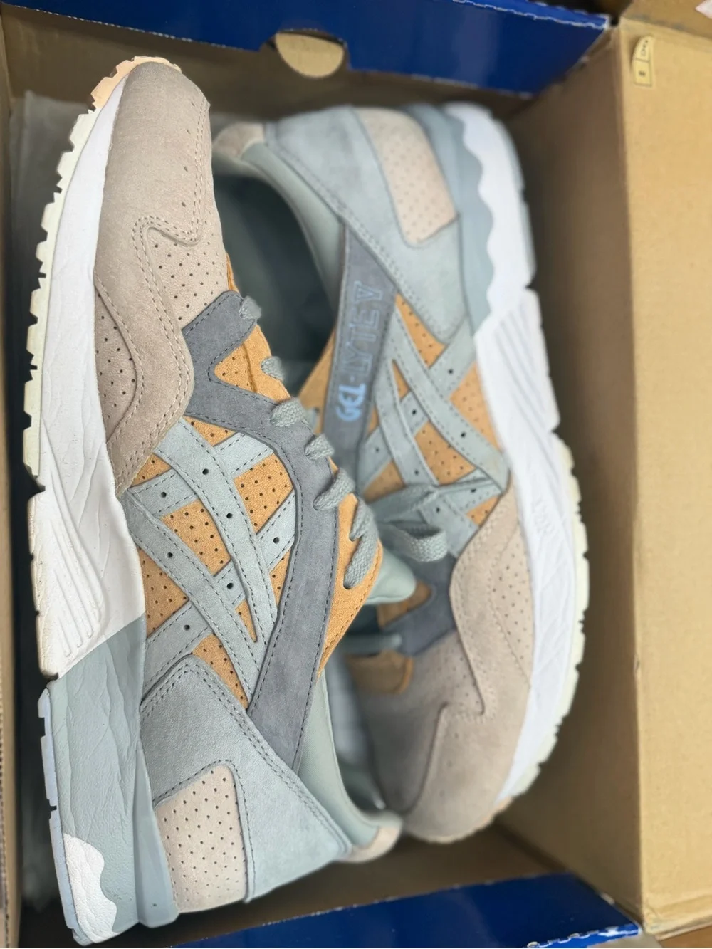 ASICS Sneakers in Light Gray and Tan